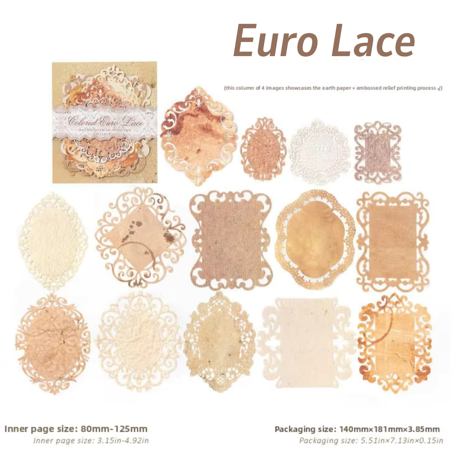 Vintage Lace Craft Paper Pack