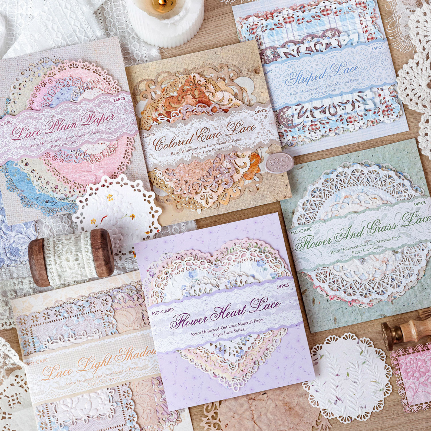Vintage Lace Craft Paper Pack