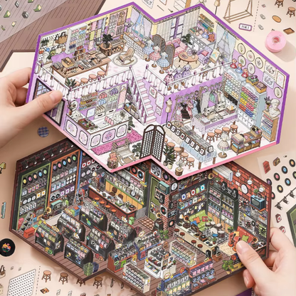 Store Manager Isometric Sticker Scene