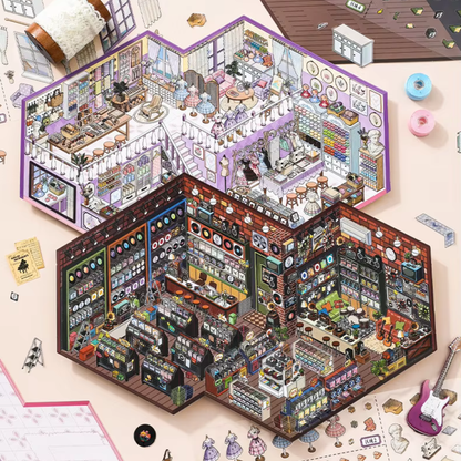 Store Manager Isometric Sticker Scene