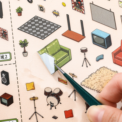 Store Manager Isometric Sticker Scene