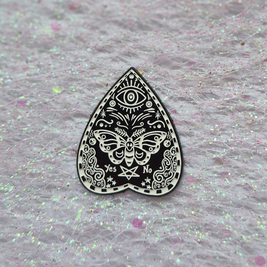 Occult Planchette Enamel Alloy Pin
