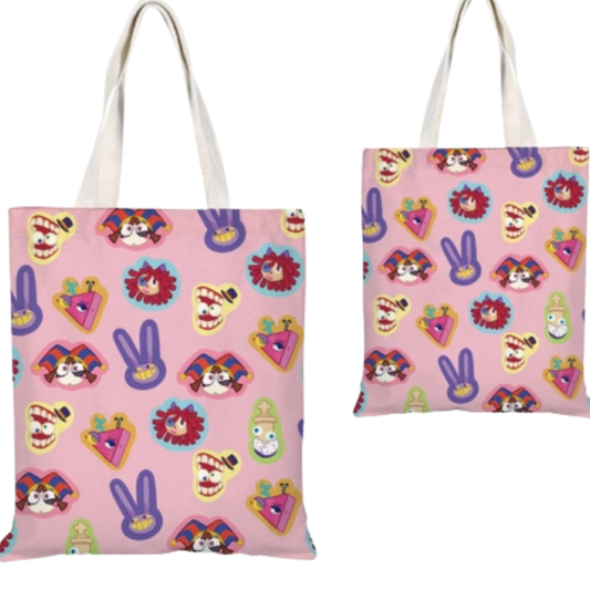 The Amazing Digital Circus All Over Print Canvas Tote Bag
