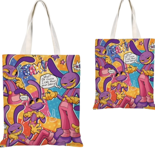 The Amazing Digital Circus Jax Canvas Tote Bag