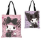 Goth Kuromi and My Melody Sanrio Canvas Tote Bag