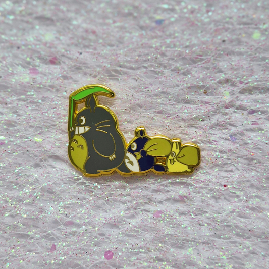Totoro Train Enamel Alloy Pin