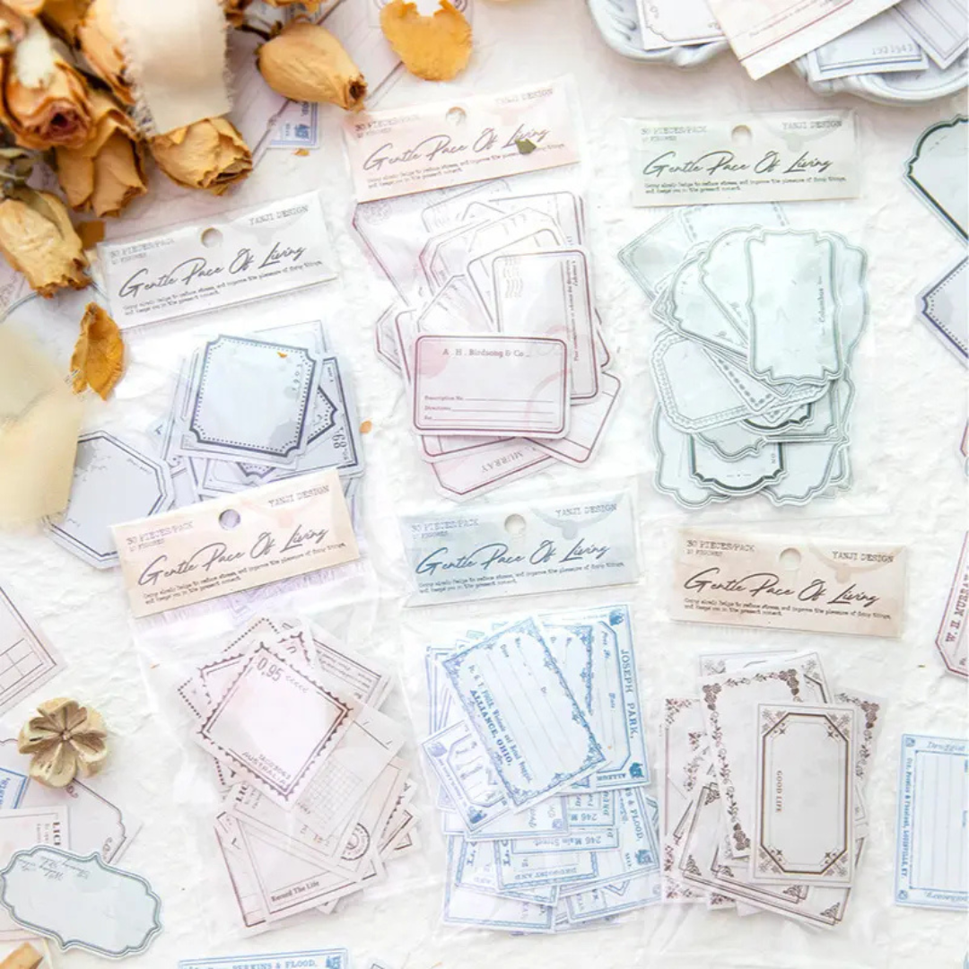 Vintage Paper Label Stickers