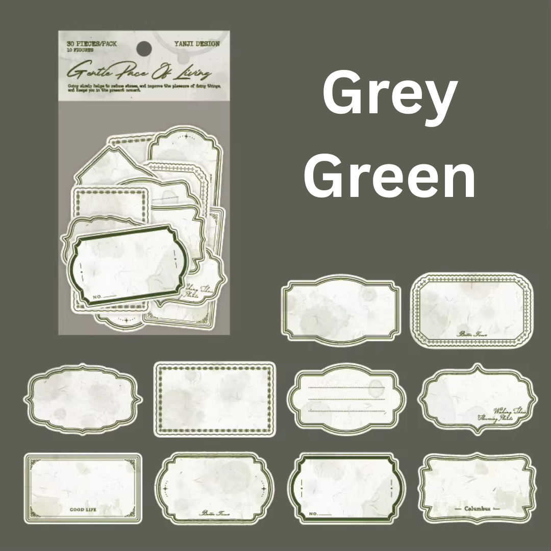 Vintage Paper Label Stickers