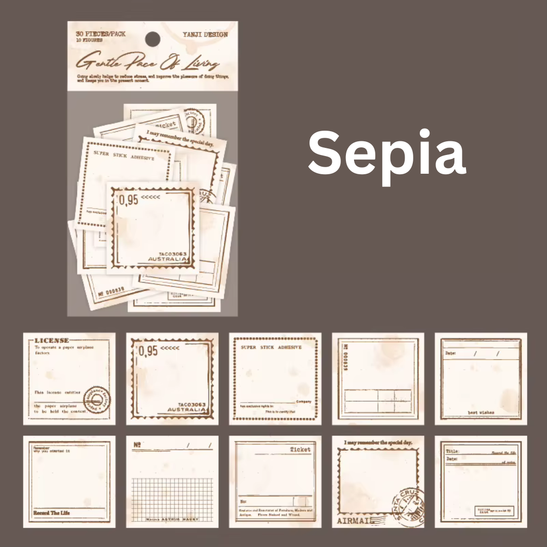 Vintage Paper Label Stickers