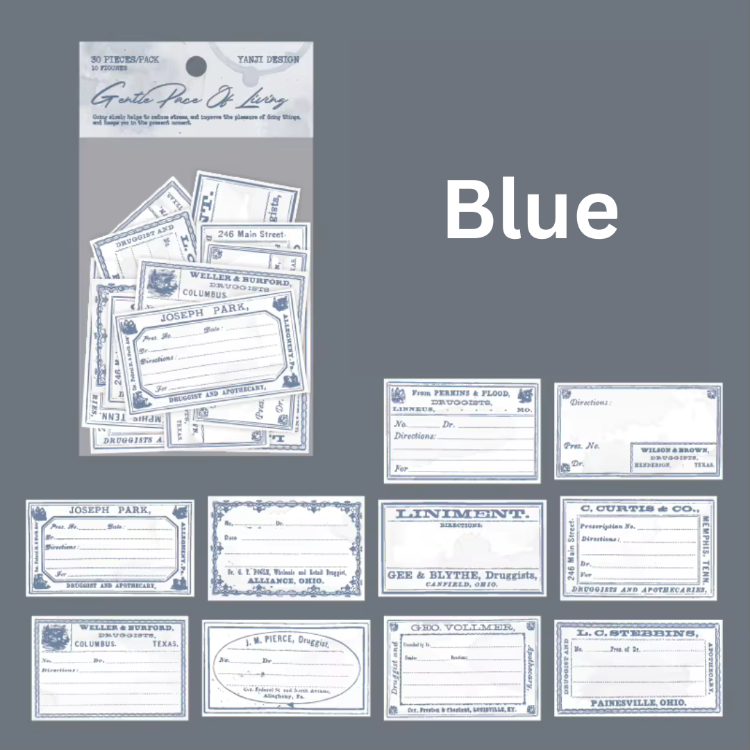 Vintage Paper Label Stickers