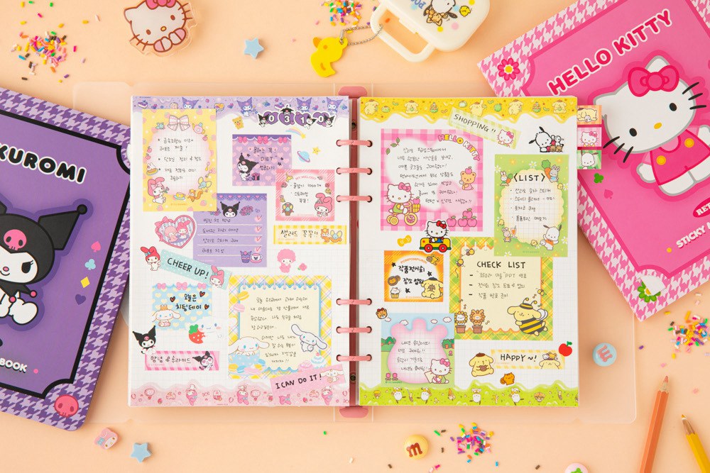 Sanrio Friends Sticky Notes Memo Book