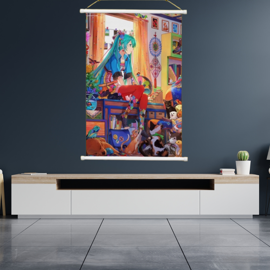 Hatsune Miku Room Wall Scroll