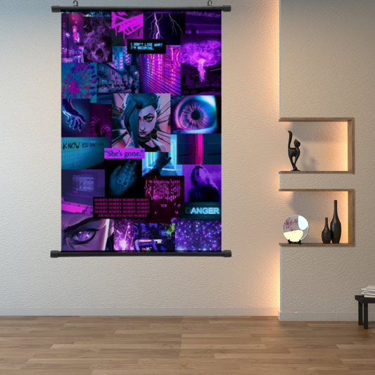 Arcane Jinx Neon Aesthetic Wall Scroll